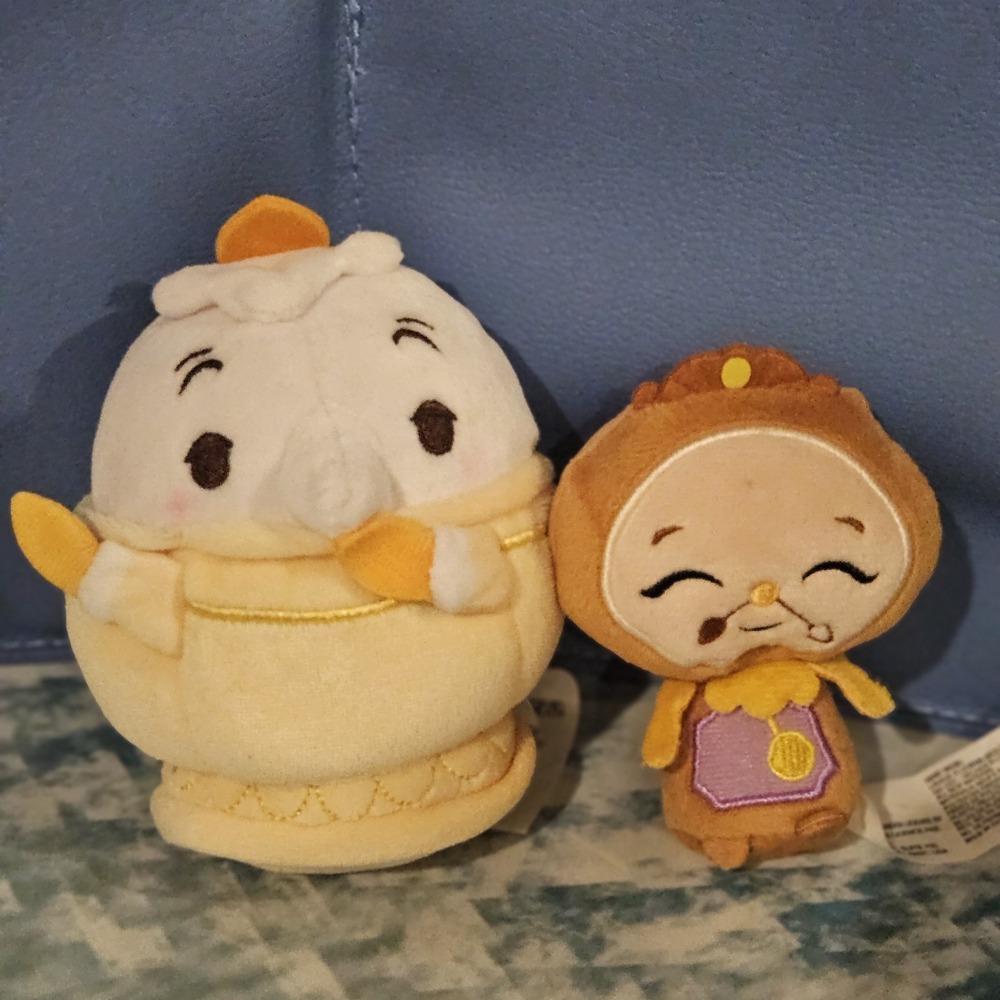 Disney Beauty and the Beast Plush Bundle Beast Chip Mrs Potts Lumiere Cogsworth - Picture 7 of 14